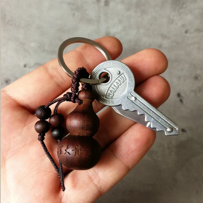 Atslēgas Kabatas Nazis Mini Keyring Vairāku Portatīvo Nerūsējošā Tērauda Locīšanas EDC Instrumenti Augļu Asmens Keychain Kempings Izdzīvošanas Aprīkojums