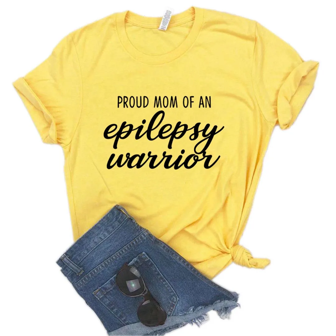 Lepna Mamma Ir Epilepsija Karavīrs Drukāt Sieviešu T Kokvilnas Gadījuma Smieklīgu T Kreklu, Dāvanu Dāma Yong Meitene Top Tee