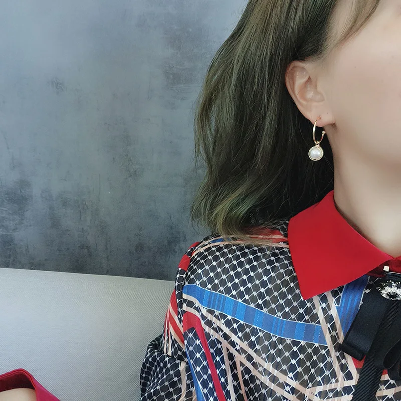 Korejas Modes Pērle Zelta Auskari Sievietēm Klipu par Auskari Ir 2021. Tendences Sieviešu Rotaslietas Dāvanu Vilināt Auskari