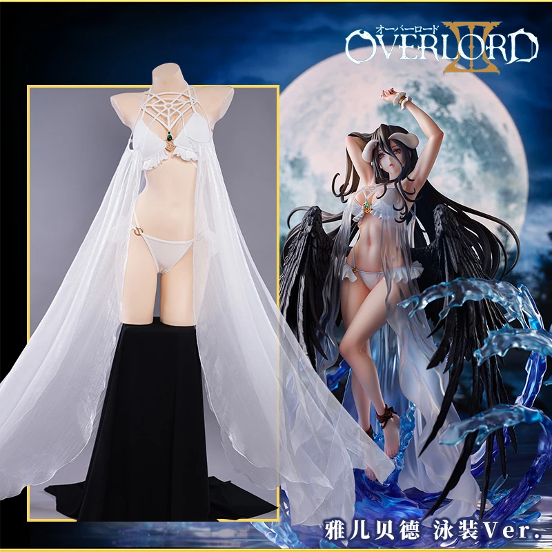Anime OverLord Albedo Bikini Apģērbs Seksīgs Swimdress Puses Vienotos Lomu Spēlē Cosplay Kostīms Sieviešu Halloween Bezmaksas Piegāde 2021New