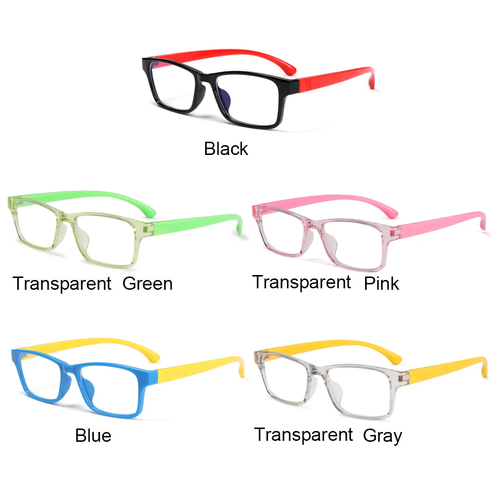 1PC laukumā anti-zilās brilles bērnu mīksts rāmis, aizsargbrilles, ultravieglajiem silikona rāmja brilles bērnu redzes aprūpes brilles