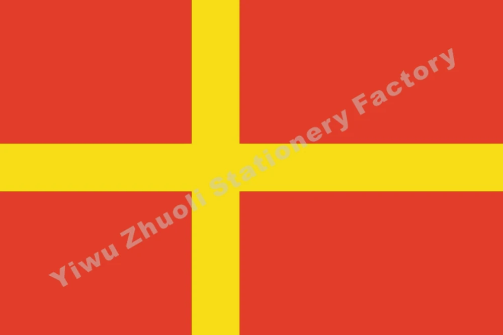 Zviedrija Reģionālās Karoga Roslagen 3X5FT 90X150CM Poliestera 100D Dubultas Šūtas Augstas Kvalitātes Banner