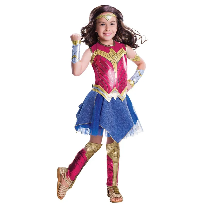 Deluxe Halloween Puse Mazulis Brīnums, Kostīmu Filmu Tieslietu Sieviešu Līgas Super Meitene Supergirl Fantasia Masku