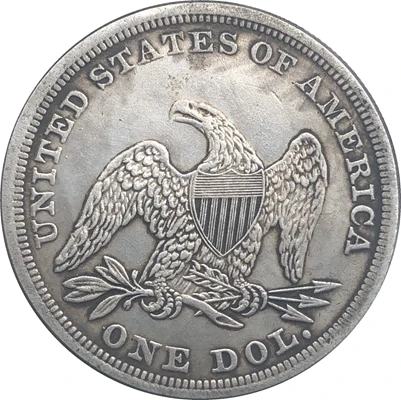 1858 Sēž Liberty Dolāru MONĒTU KOPIJAS