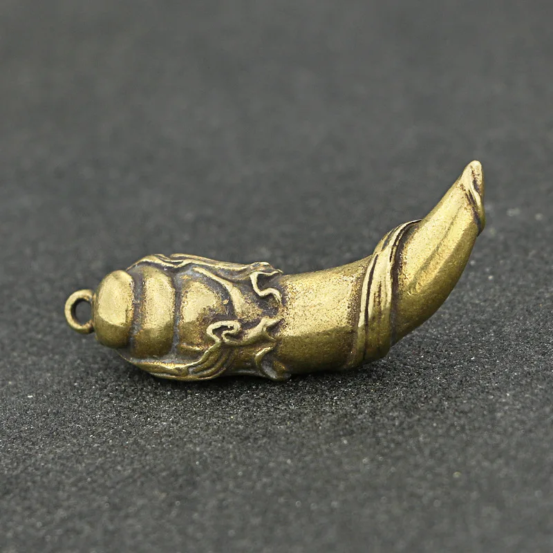 Tīra Vara Rotas Kolekcija Kulons Keychain Guan Yu Guan Gong Kulons Cietā Misiņa Radošo Piederumi Griešanai Amuletu Dāvanu