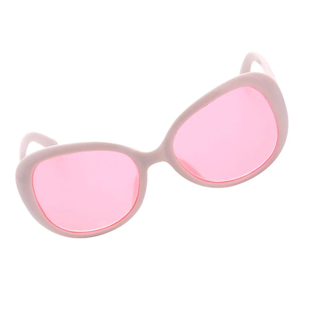 Jaunā Stila 18inch Lelle Piederumu - Balts Rāmis Brilles Brilles Saulesbrilles Lelle Peldkostīmi Piederumu