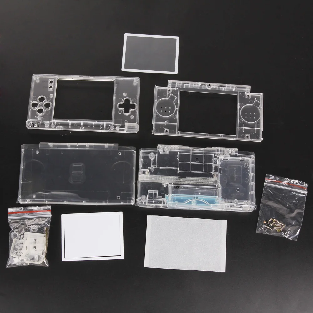 Pilnīga Nomaiņa Korpusa Apvalks Ekrānu, Objektīva kristāldzidru Mājokļu Gadījumā Segtu Remonta Instrumentu Daļas Komplekts Nintendo DS Lite