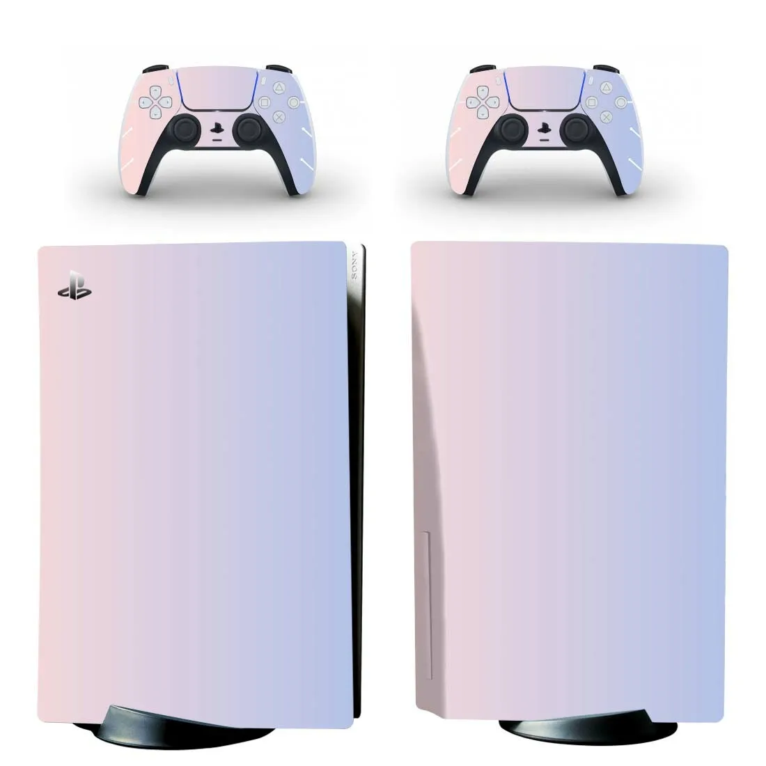 Gradientu, Krāsu PS5 Standarta Disku Izdevums Ādas Decal Uzlīmes Vāks PlayStation 5 Konsoles & Kontrolieri PS5 Ādas, Vinila Uzlīmes