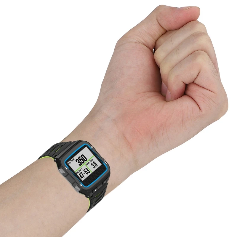 X37D Jaunu Silikona Watchband Siksnu garmin - Priekštecis 920XT Aproce Darbojas Peldēt Apmācību Cikla Sporta Skatīties Band
