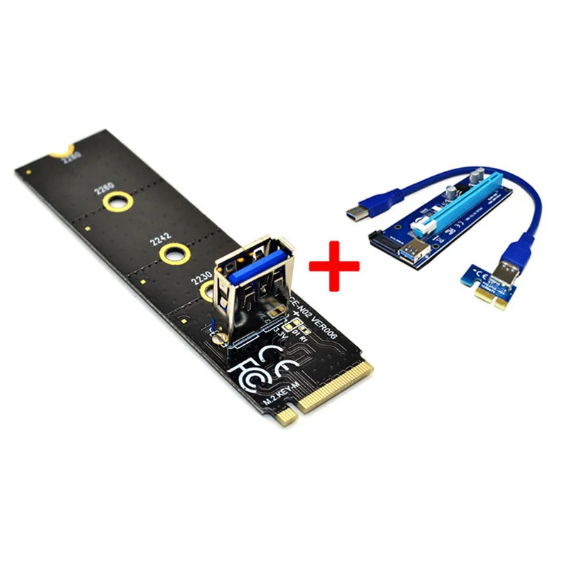 JAUNU NGFF M. 2 PCI-E X16 Slots Pārsūtīt Kartes Ieguves Pcie Stāvvadu Kartes VGA pagarinātāja Kabelis Molex 4Pin 6Pin SATA par Kalnraču Antminer