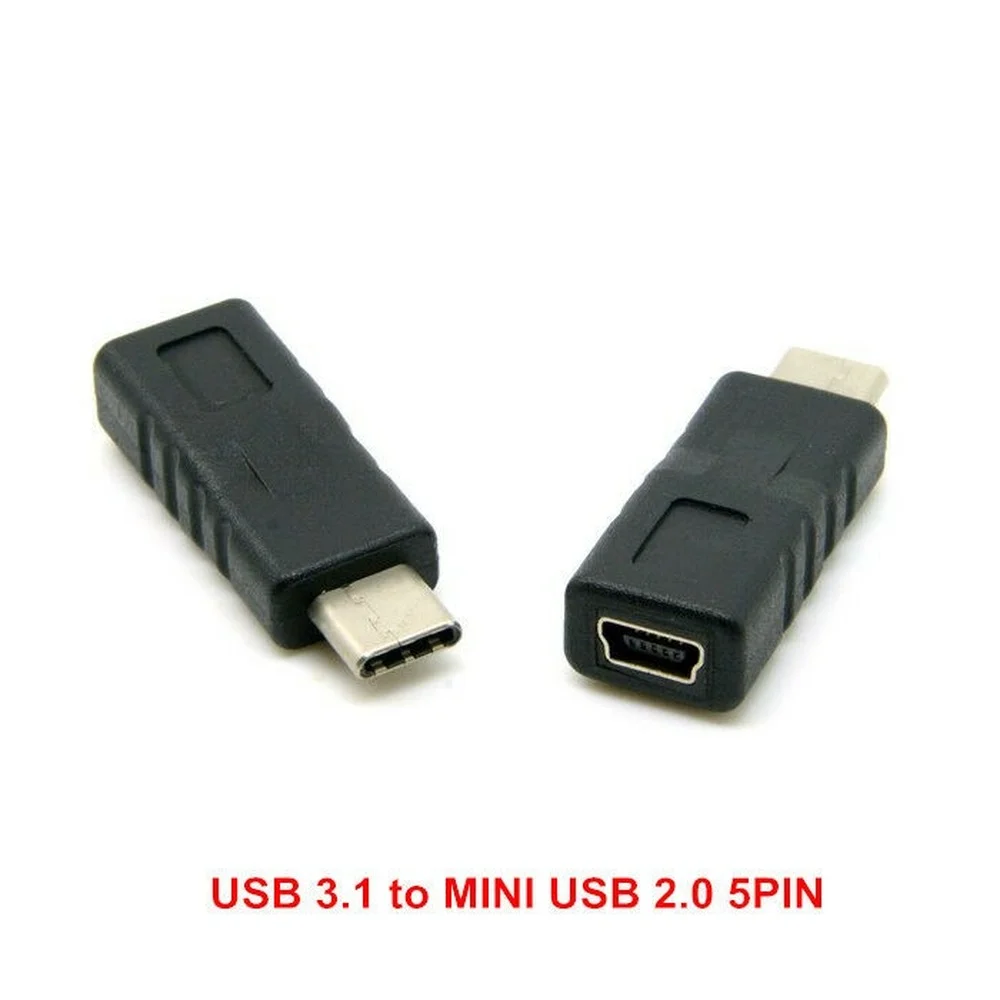 USB 3.1 tips C Tips-C Vīriešu Savienotājs Mini 5Pin USB 2.0 Female Datu Adapteri
