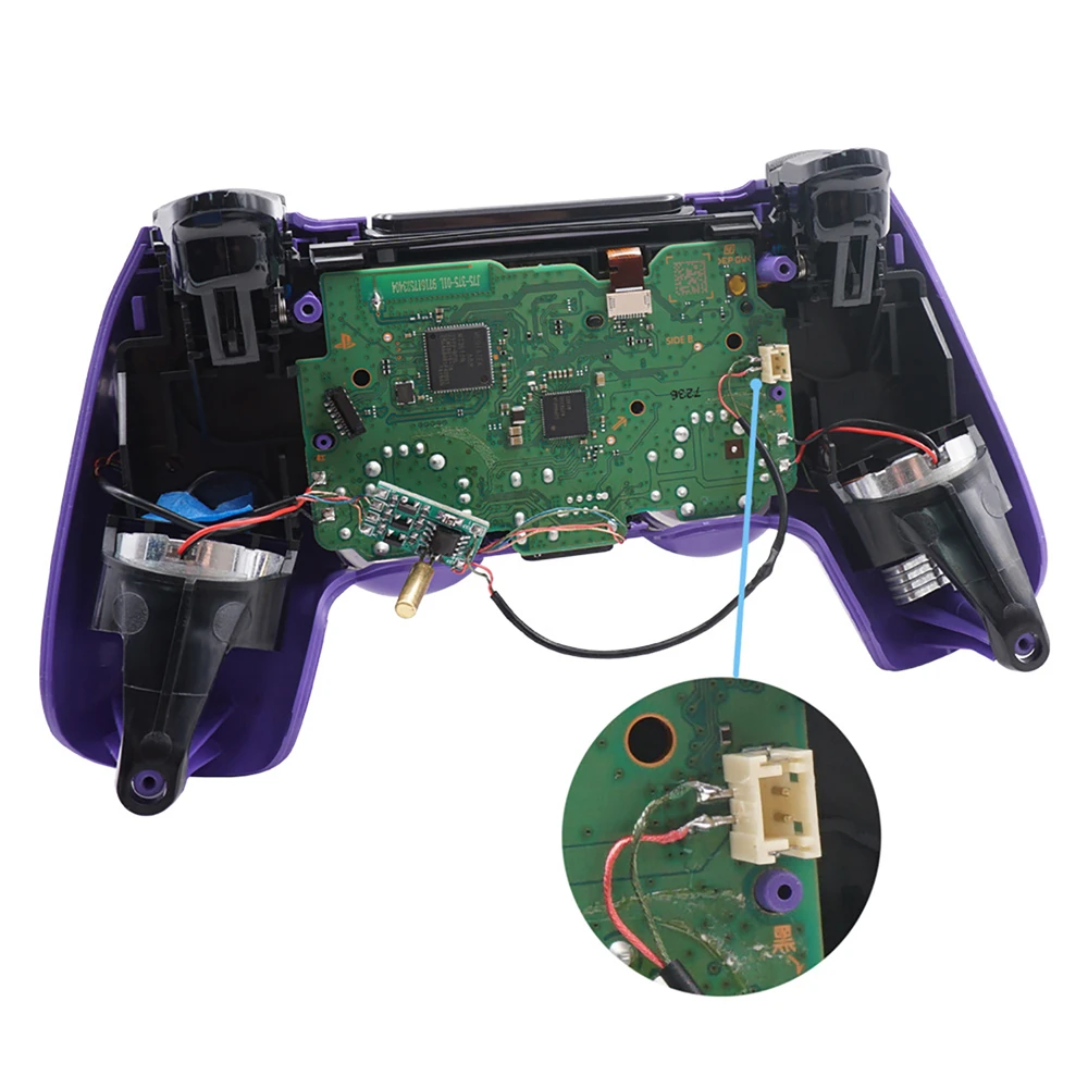 Multi-krāsas Modifikācijas Režīmi LED Gaismas Tāfeles Ar Šūpuļzirgs Klp Krusta Atslēgu ABXY Par PS4 Bezvadu Kontrolleris Spēļu Piederumi