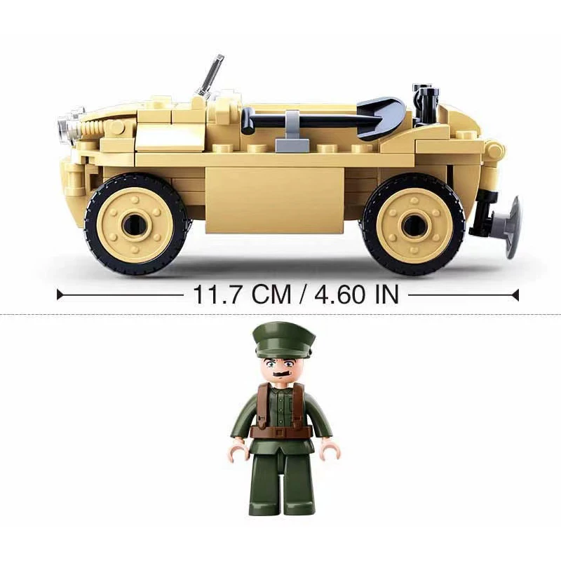 JAUNU WW2 Militāro vācu Desanta Automašīnas Modelis Ieroci, Ierocis, Celtniecības Bloki, II Pasaules Kara Armijas Karaspēks Skaitļi Ķieģeļi Klasisko Bērnu Rotaļlietu