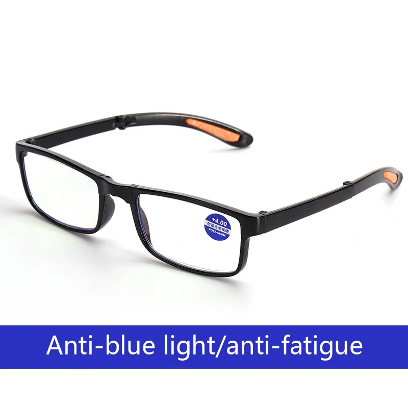 Sieviešu, Vīriešu Retro Anti-zila Gaisma Lasīšanas Brilles Portatīvo Salokāmo Presbyopic Optiskās Brilles +1.0+1.5+2.0+2.5+3.0+3.5+4.0