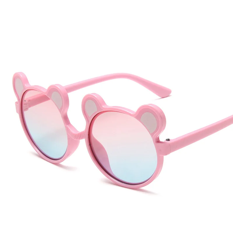 Jauno Modes Lāča Auss Formas Saulesbrilles Gudrs Zēni Meitenes Apaļā Rāmja, Saules Brilles Slīpums Brilles UV400