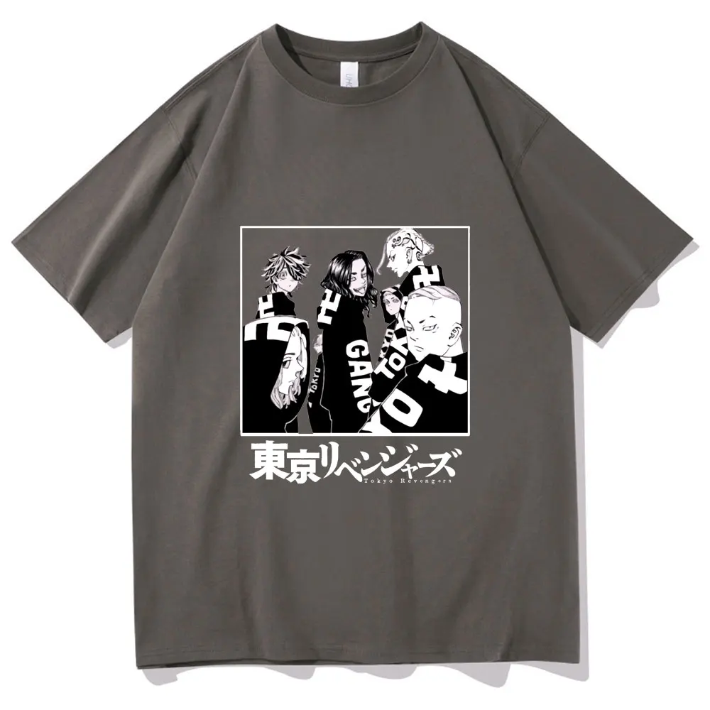 Tokijas Revengers Modelis Druka T Kreklu Japāna Super Cool Manga T-kreklu apdruka Vīriešu Sieviešu Zaudēt Īsām Piedurknēm Tee Modes Anime Stilā Tshirt