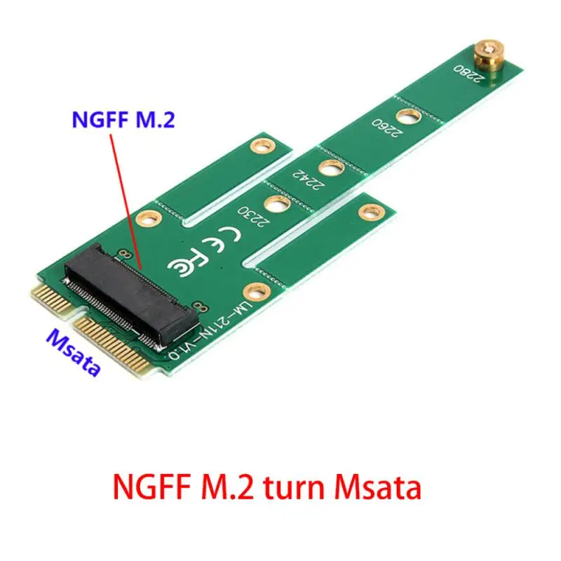 Jaunu MSATA M. 2 NGFF Adapteri Pārvērst Kartes 6.0 Gb/s NGFF M. 2 SATA-Autobusu SSD B Taustiņu, Lai MSATA Vīriešu Stāvvadu M2 Adapteris 2230-2280 SSD
