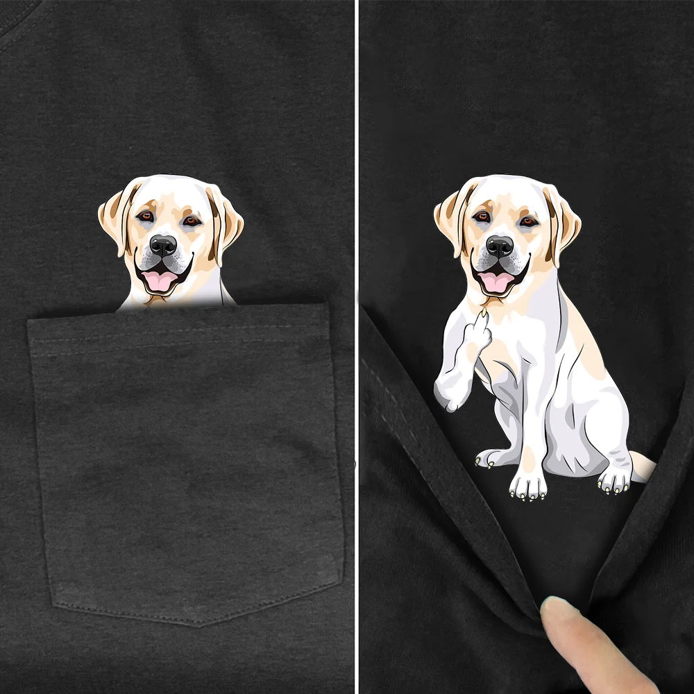 PLstar Cosmos T Krekls vasaras Modes kabatas suns apdrukāta t-krekla, vīriešu, sieviešu krekli, topi smieklīgi kokvilnas melns t-veida stils-7