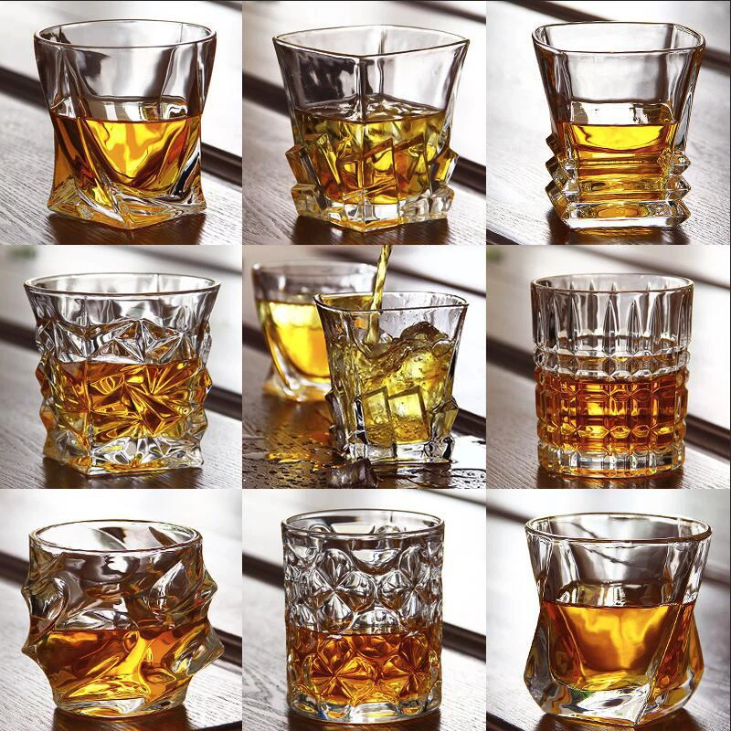 DEOUNY Kristāla Viskija Glāzes Dzeramā Bourbon Konjaks Īru Viskijs Lielu Prēmiju Svinu Stikla Degustācija Tases Bārs Drinkware