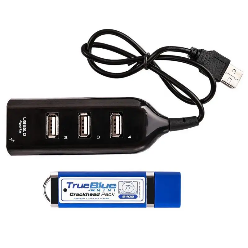 Mini USB Centrmezglu, 64G/32G True Blue Mini Crackhead Pack/Meth Pack/Nezāļu Pack/Cīņa Pakotni, kas paredzēta Playstation Spēles, Piederumi