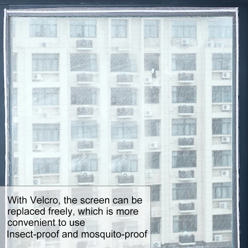 Balts DIY Anti-Moskītu Ekrāni Viegli Uzstādīt Un Noņemt Lenti Sadzīves Pārredzamu Anti-Moskītu Lidot Nozvejas Neto