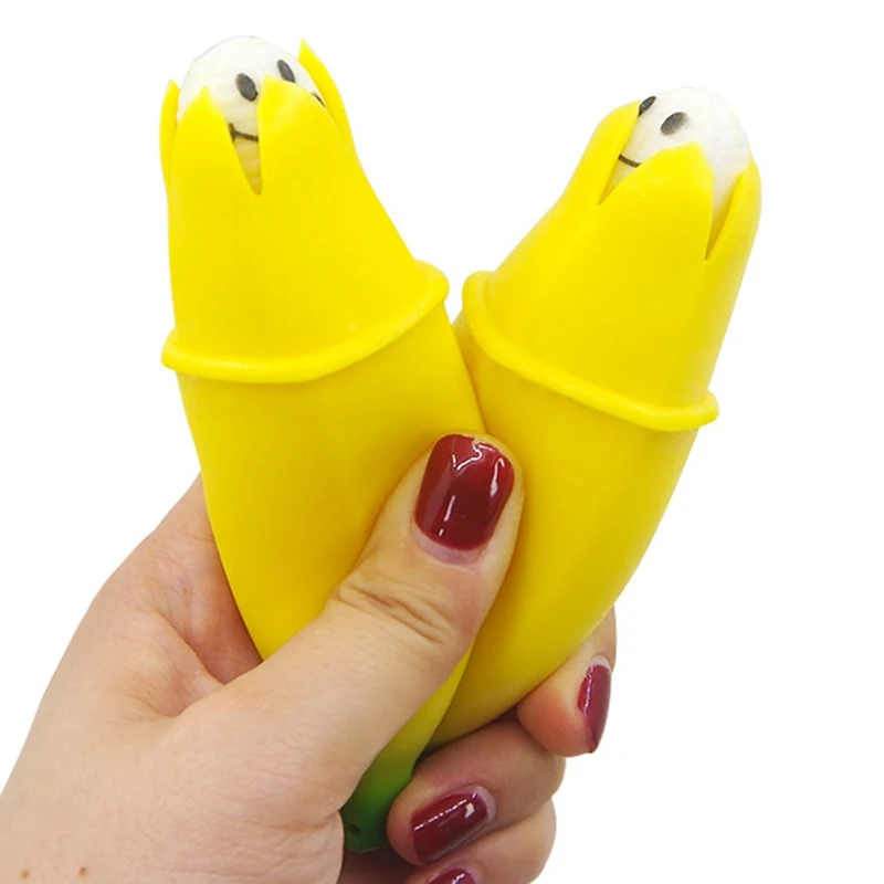 Jaunums Smieklīgi Augļu Banānu Izspiest Rotaļlieta-Stresa Atslodzes Dekompresijas Ventilācijas Rotaļlietas