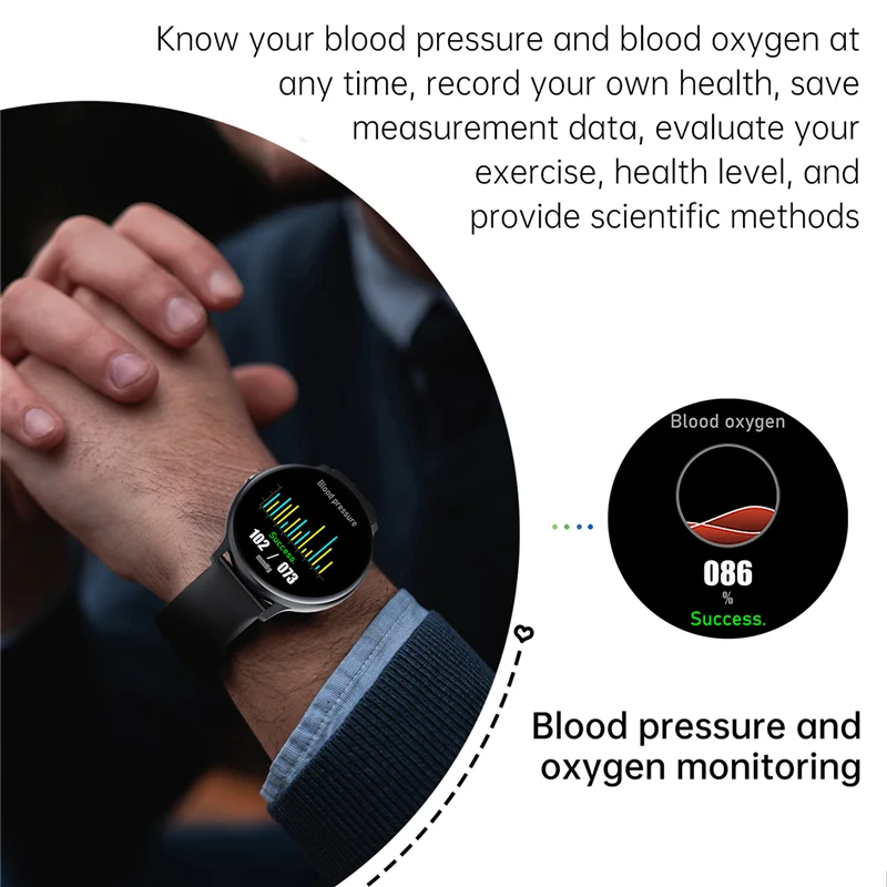 LIGE ar skārienekrānu Vīriešiem Viedie rokas Pulksteņi Sports Fitness Skatīties Sirdsdarbības Ātrums, asinsspiediens Ūdensizturīgs Smartwatch android, IOS+Kaste