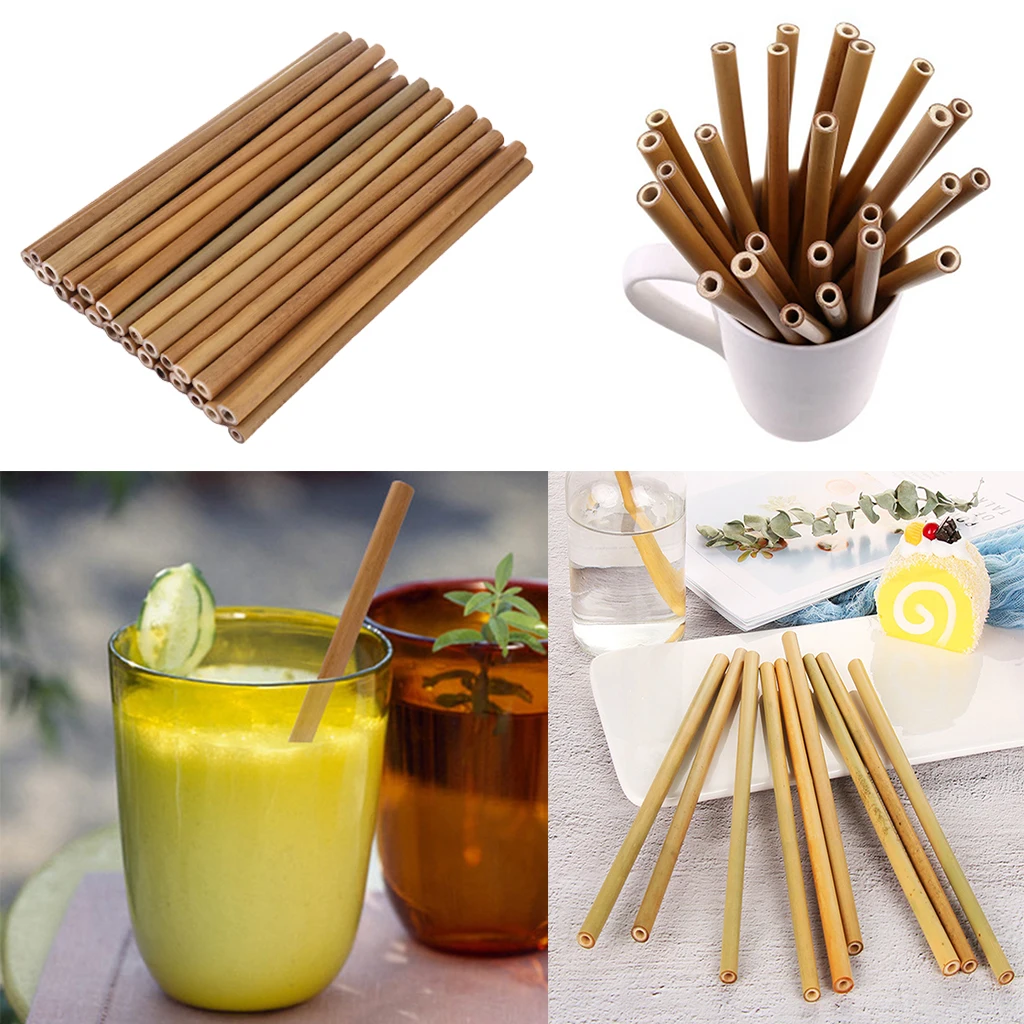 30x Eco-Friendly Bambusa, Salmiem, Atkārtoti Virtuves DIY Pildspalvu Turētājs Koka Māksla, Amatniecība,