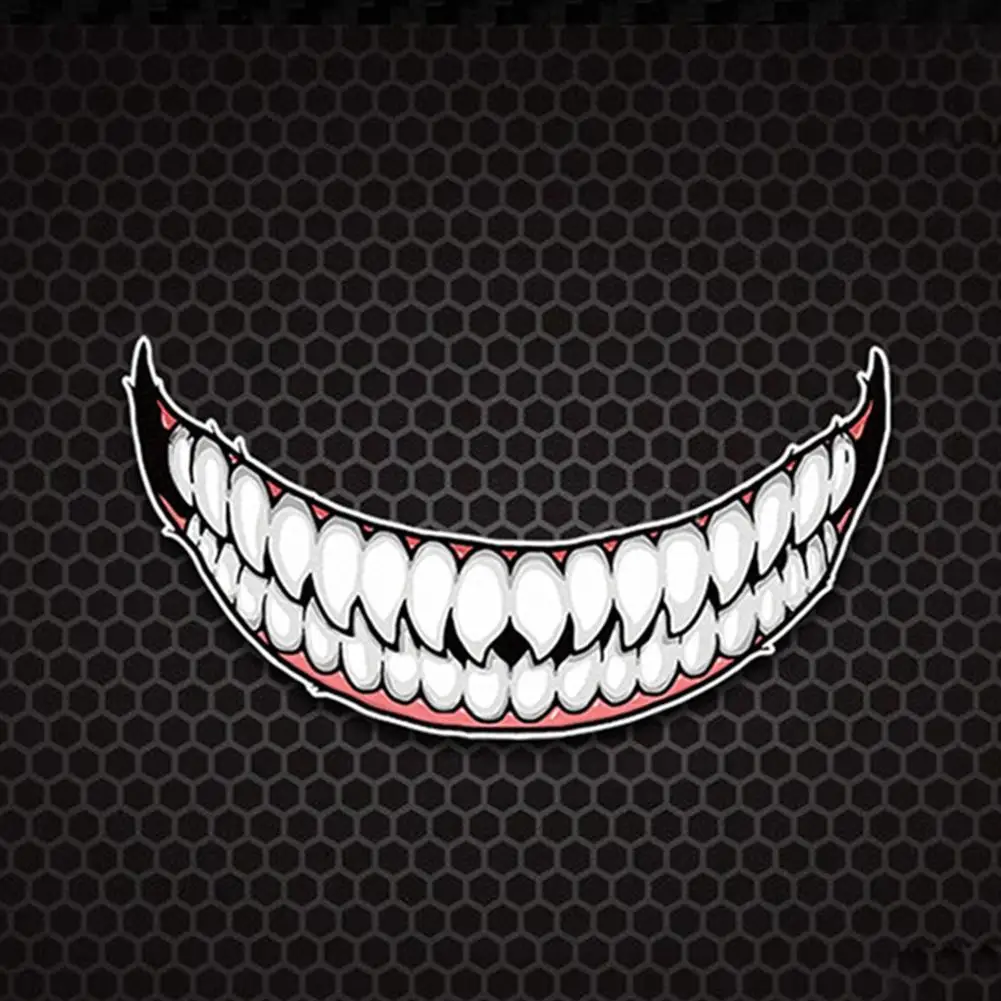 Uzlīmes Ķivere DIY Rotā Auto Stils Uzlīmes pašlīmējošās Smaidu Tetovējums Klipkopām Smieklīgi Ledusskapis Motociklu Bufera Uzlīmes