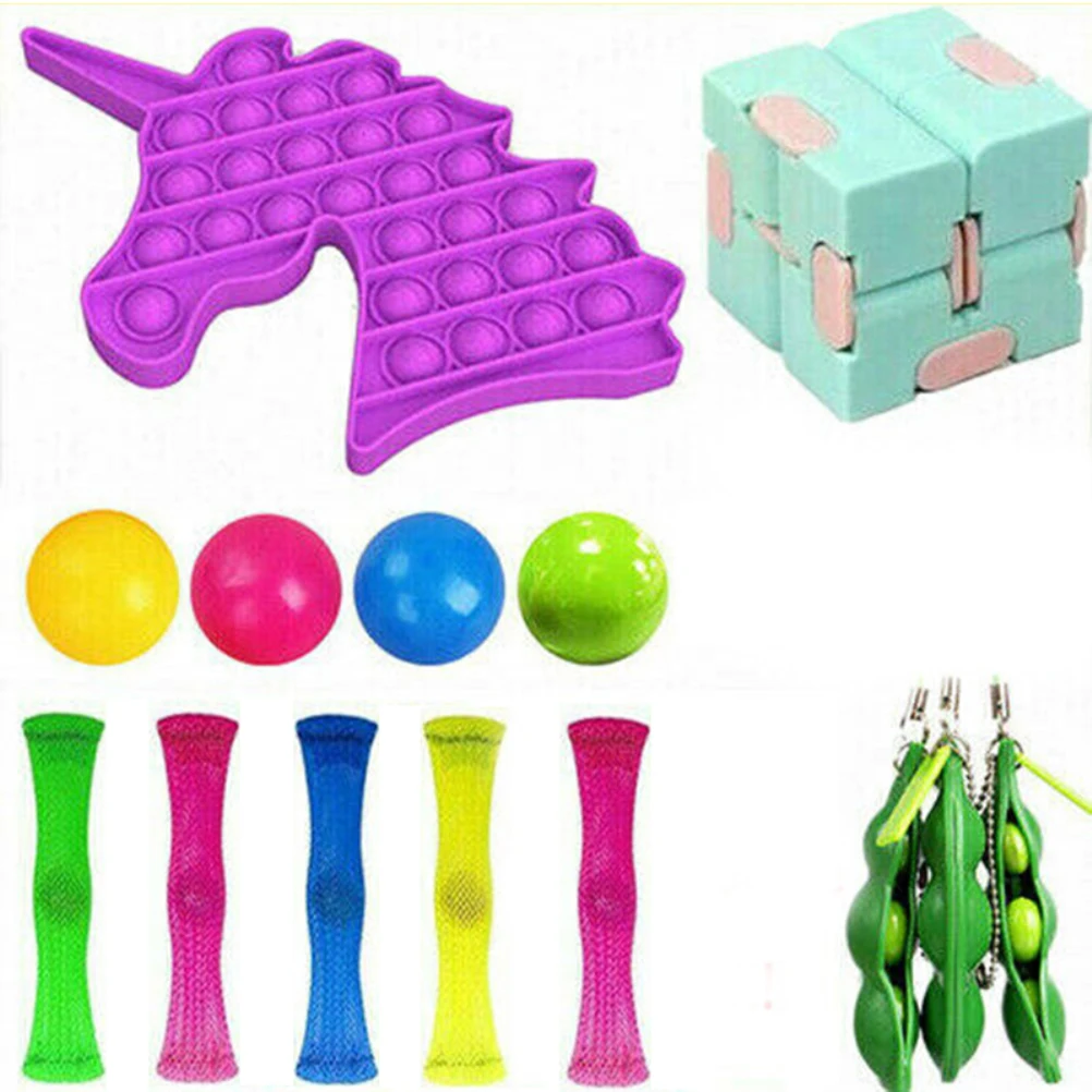 Maņu-Rotaļlieta-Lai Uzstādītu, Dekompresijas Rotaļlietas Anti-Stress-Set Pakete Nūdeles-Virves Fidget Atbrīvot