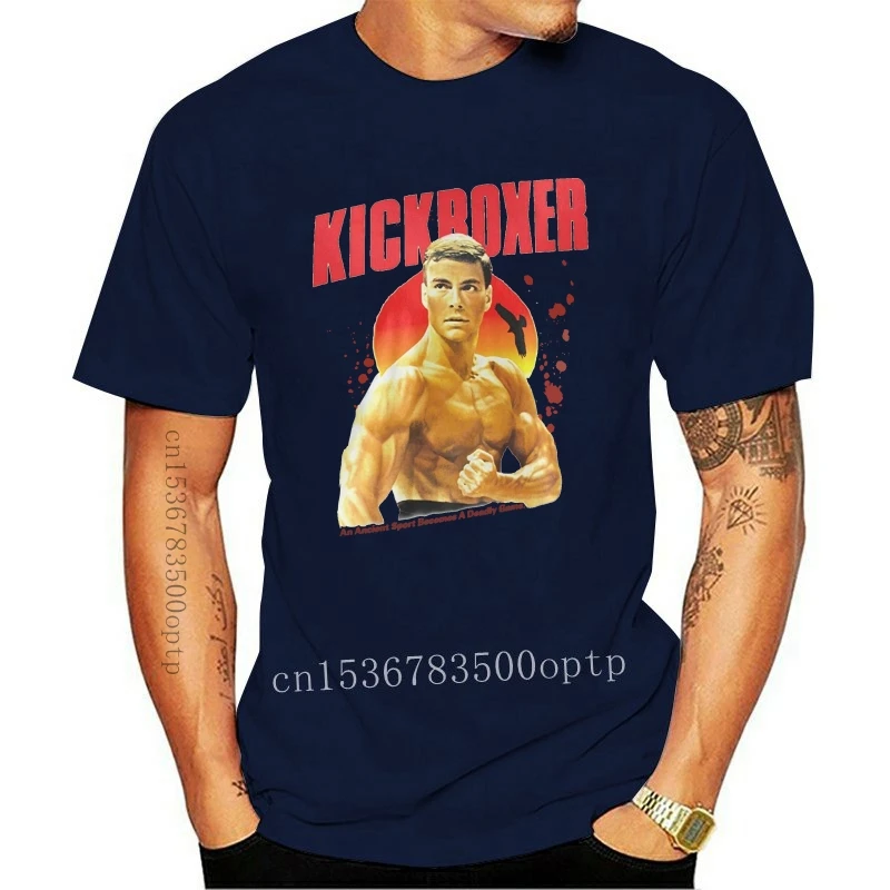 Vīriešu Kulta Jean Claude Van Damme Kickboxer Filma T krekls Drukāt Augstas Kvalitātes Kokvilnas