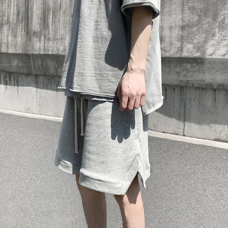 Vasaras Modes Šorti Vīriešiem Sporta Korejiešu Stilā, Streetwear Bikses Vīriešu Ikdienas Elastīgs Viduklis Vīriešu Apģērbu Tīrtoņa Krāsu Sviedri Bikses