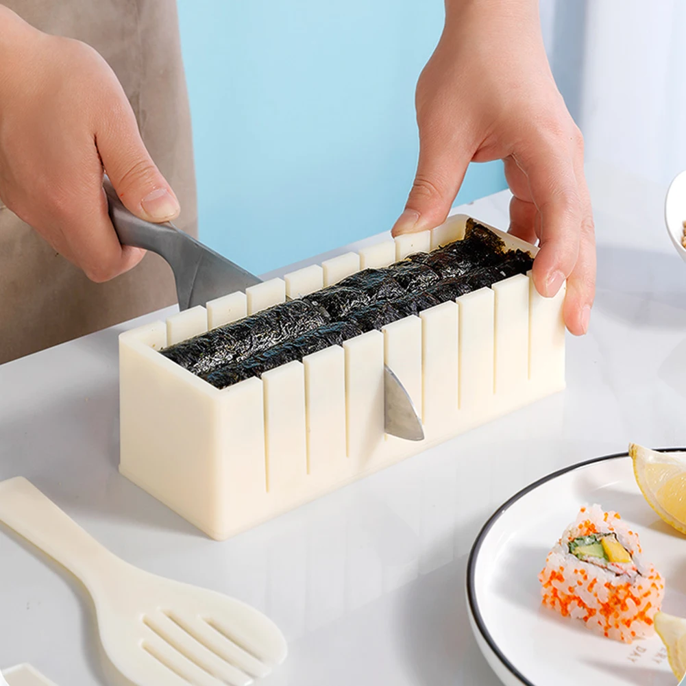 Suši Pieņemšanas Komplekts,Japāņu Rīsu Bumbu Kūka Roll Pelējuma Suši Daudzfunkcionāls Pelējuma Suši Maker Iekārtas, Instrumenti, Virtuves DIY Pelējuma Komplekts