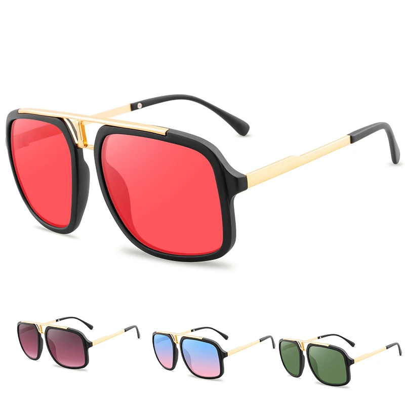 Jauns Dizains Classic Retro Lielgabarīta Saulesbrilles Par Sievietēm, Vīriešiem, Modes un Eleganto Āra Braukšanas Ceļojumu, Saules Brilles Briļļu 2021