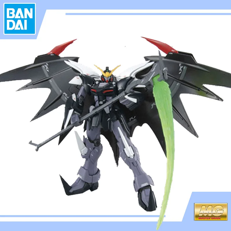 BANDAI Montāža Modeli MG 1/100 Deathscythe Ellē Gundam Rīcības Rotaļlietas Skaitļi Dāvanas Bērniem