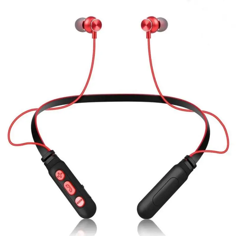 Bluetooth Sporta Austiņas Bezvadu Bass Ausu Austiņas Ar Mikrofonu Magnētisko Trokšņa Samazināšanas Darbojas Sporta Austiņas