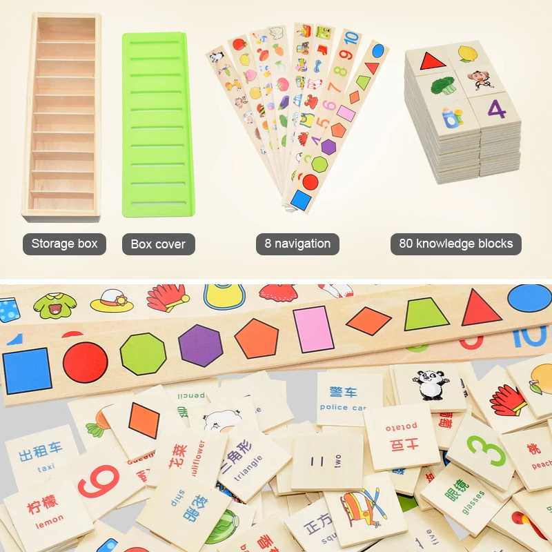 Matemātisko Zināšanu Klasifikācija Izziņas Matching Bērniem, Montessori Sākumā Izglītības Uzzinātu, Rotaļlietas Koka Kastē Dāvanas Bērniem
