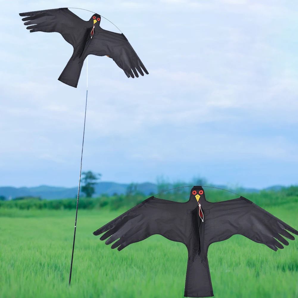 Putnu Scarer Sacensība FlyingHawk Disku Putnu Kite Dārza Scarecrow Pagalmā Saimniecības Vējš FlyingHawk Putnu Scarer Putnu Repeller