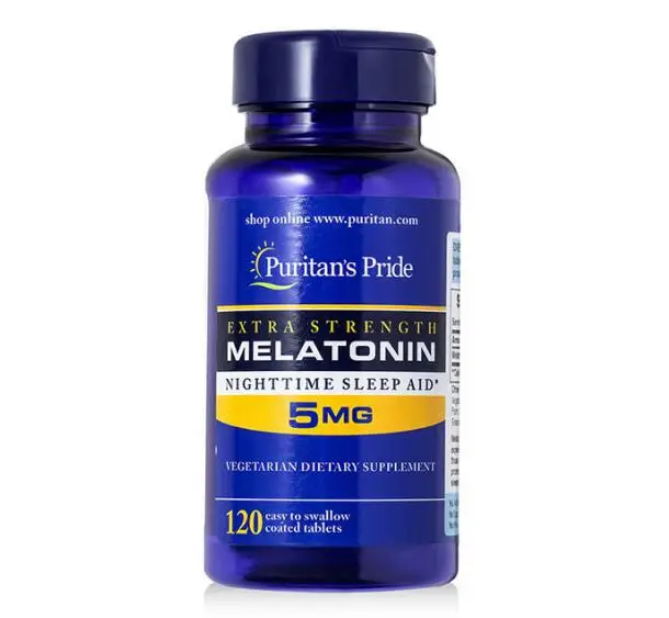 Strauju Melatonīna Izdalīšanās 5 mg 120 Count Nakts Miega Palīdzību bezmaksas piegāde