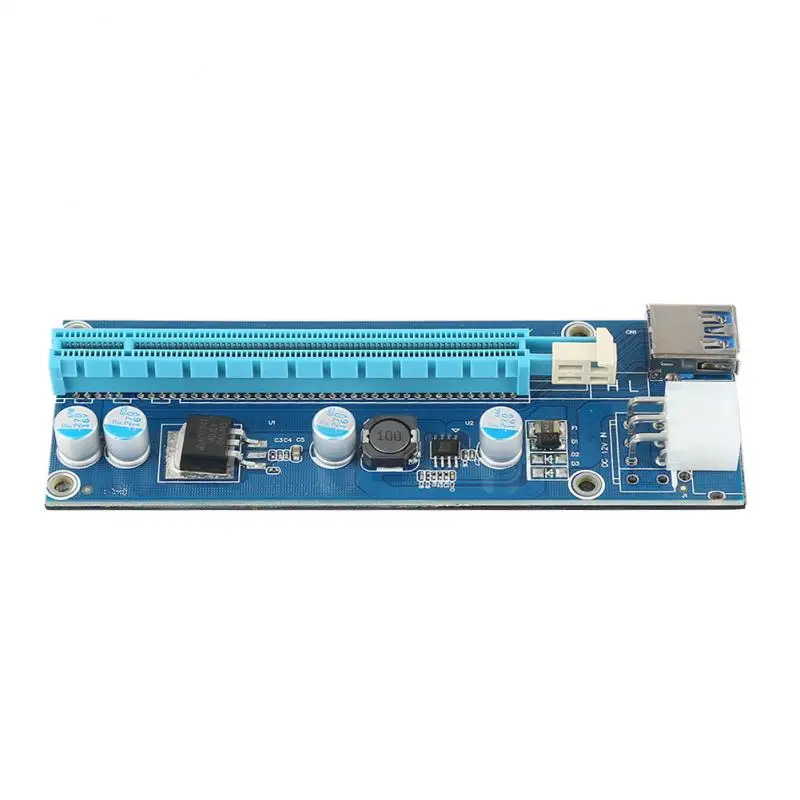 VER006C 1xTo 16x PCI Express PCIE PCI-E Stāvvadu Kartes 006C Extender Valdes Ieguves 50/80cm USB3.0 Kabelis SATA, Uz 6Pin BTC Raktuvju Strādnieks