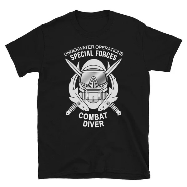 ASV Armijas Īpašo Spēku Zemūdens Operācijas Kaujas Diver T-Krekls