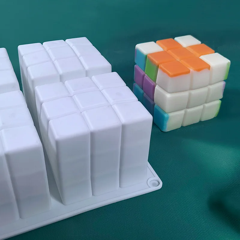 Silikona Sveču Veidnes 3D Bumba Cube Ziepes Pieņemšanas Vaska Svece Lode Pelējuma Cepšanas Uzpūtenis Torti Desertu DIY Apdares Instrumenti,