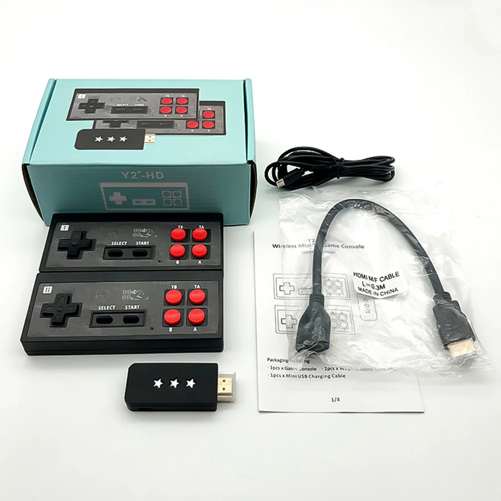 4K Video Spēļu Konsoles HDMI saderīgu Bezvadu Kontrolieris Uzcelta 568/621 Classic Retro Spēļu Konsoli Dual Spēlētāji, AV Izeja