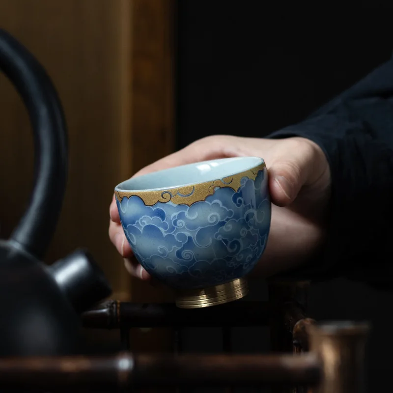 Qingyun Mēness Vara Vienīgais Kausa Liela Keramikas Kung Fu Tējas Tase Master Cup Viena Kausa Krāsns Cep Krāsains Rupjais Keramikas Teacup Ķīna