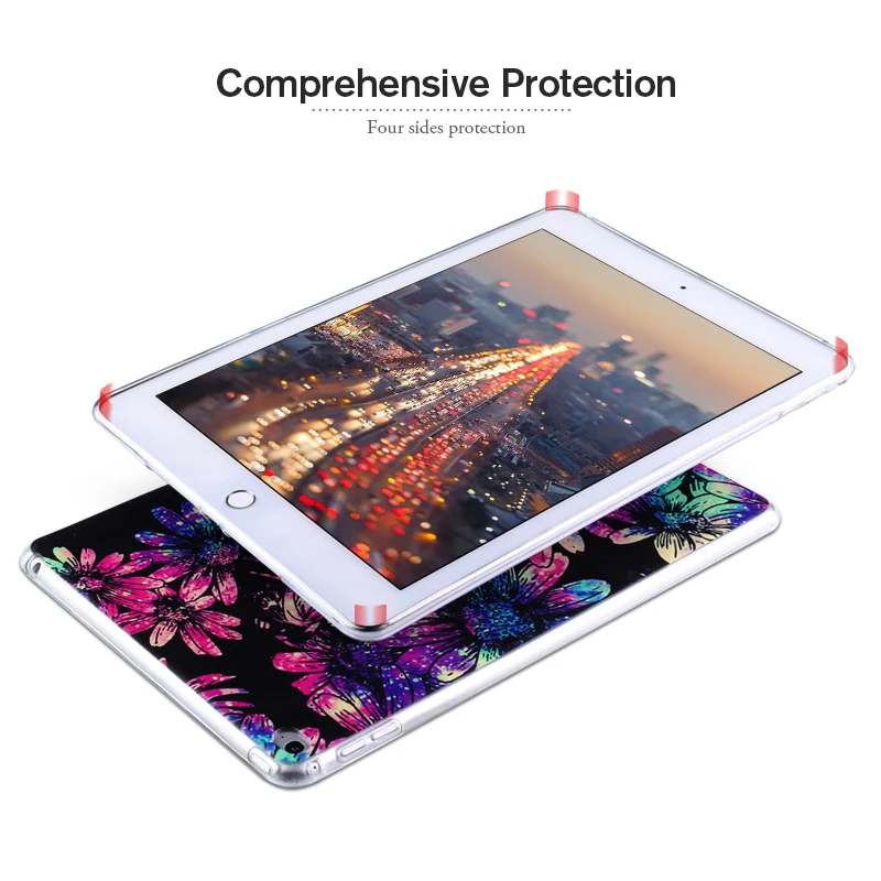 Triecienizturīgs Case For Samsung Galaxy Tab 8.0 2019 SM-T290 SM-T295 8.0 Collu Cute Karikatūra Krāsotas Silikona Aizsargs Atpakaļ Shell