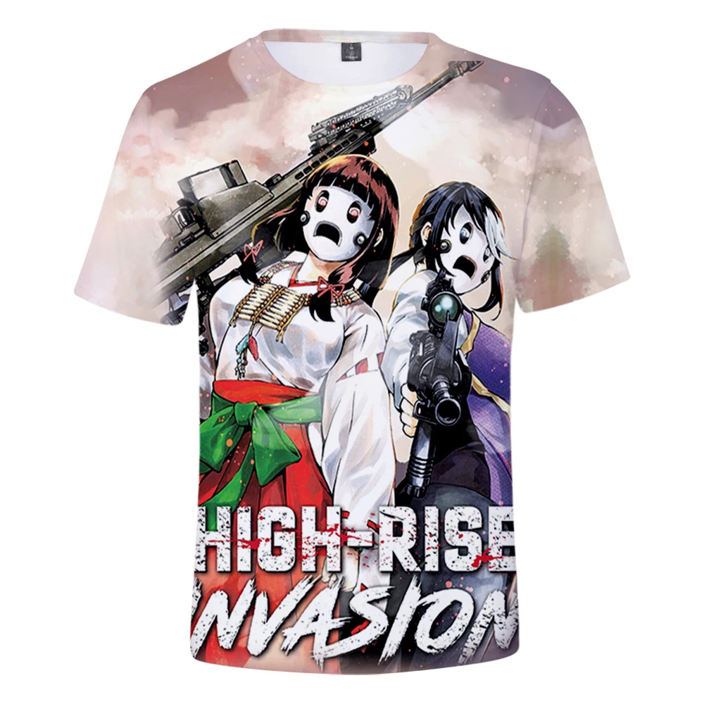 Daudzstāvu Iebrukuma T Krekls Atdzist Harajuku Gadījuma 3D Grafiskais Izdrukāt Smieklīgi Vīrieši Sievietes Streetwear vasaras O-veida Kakla Hip Hop T Krekls