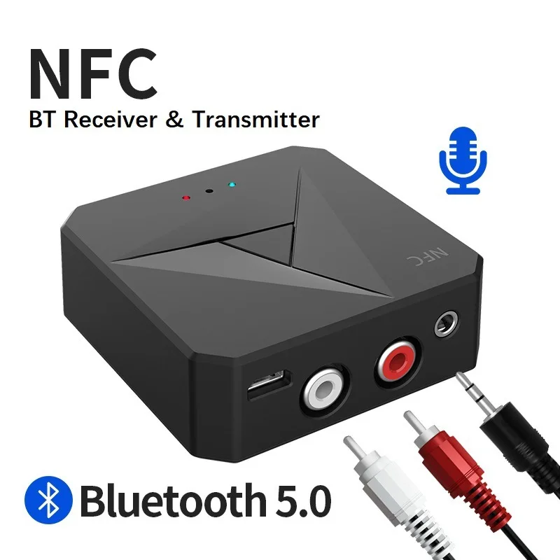M21 Bluetooth Uztvērējs & BT Raidītājs 2-in-1 Bluetooth Raidītāju NFC Bluetooth Uztvērējs Priekš IPhone/iPad/iPod Touch/Android