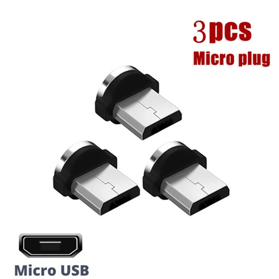 5/4/3 Gab 360 Rotācijas Micro USB Kabeļa Adapteris Maksas Magnētisko Micro USB Spraudnis Mobilo Tālruni Daļa Izturīgs Converter Maksas