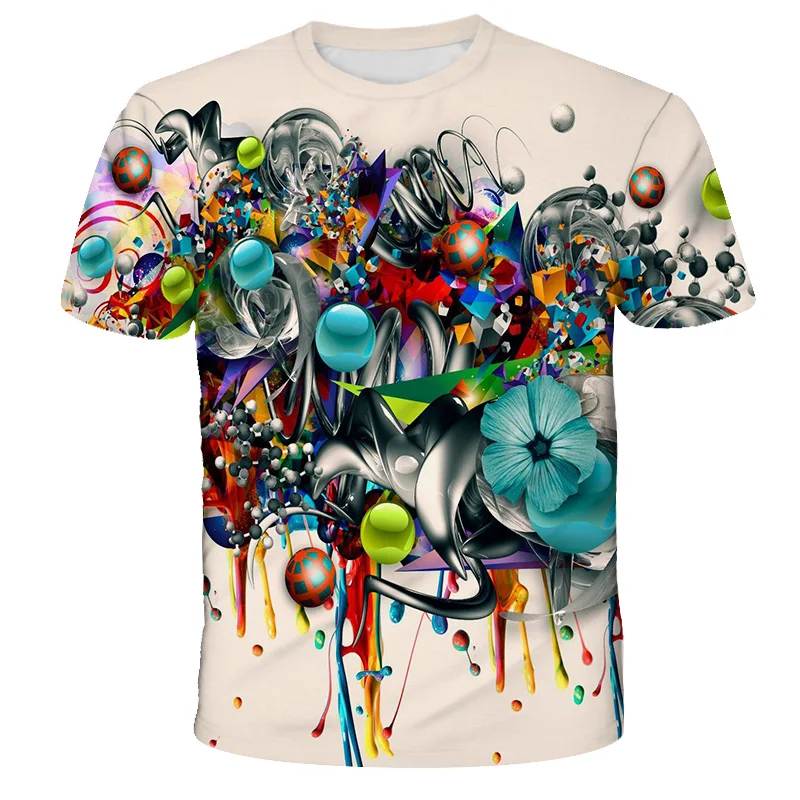 Vasaras T-krekls zēnu drēbes, bērnu T-krekls 3D drukāšanas cute modelis T-krekls, kas piemērots zēni meitenes gadījuma modes īss s