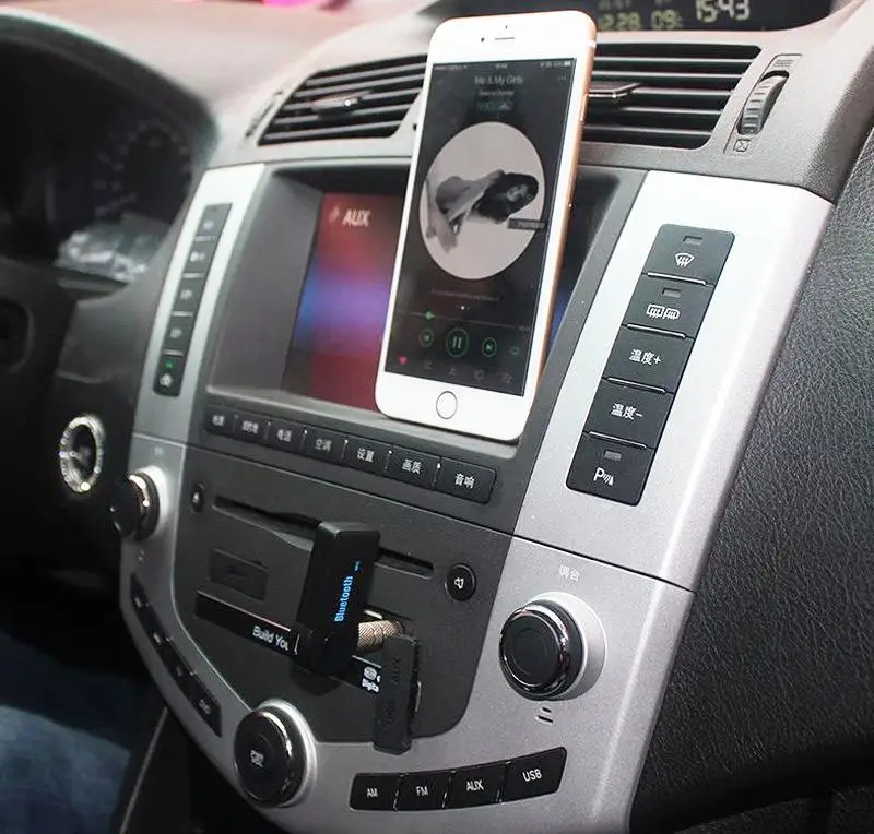 AUX Automašīnas Bluetooth Uztvērējs, 3,5 mm Auto Audio Adapteri Bezvadu savienojums Ar Mikrofonu, Skaļruņu, Austiņu Auto Piederumi